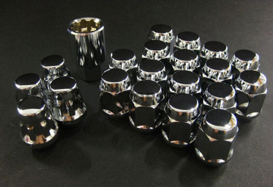 Project Kics 16 LUGS + 4 LOCKS Chrome Bullock And Nut Set - 12X1.50