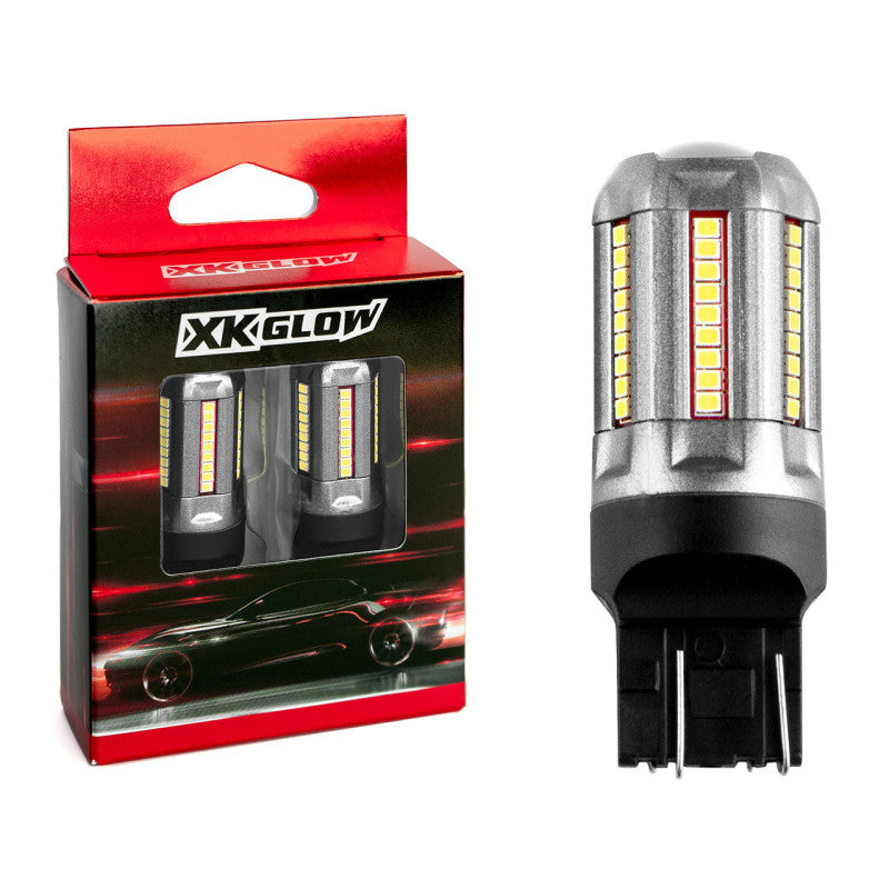 XK Glow 2pc Red 7443 Auto Bulb