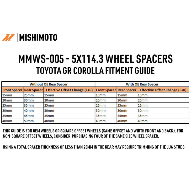 Mishimoto Wheel Spacers - 5x114.3 - 60.1 - 30 - M12 - Black