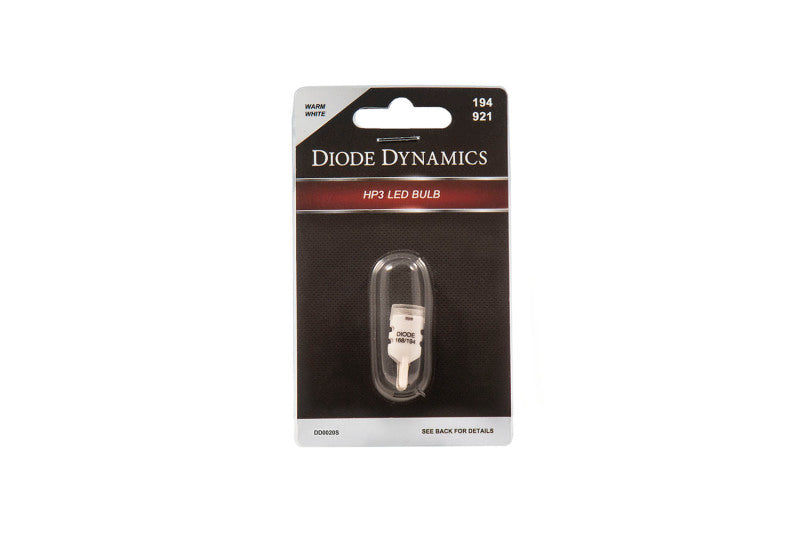 Diode Dynamics 194 LED Bulb HP3 LED Warm - White Short (Single)