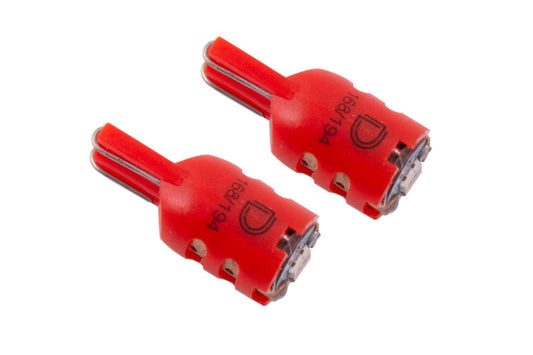 Diode Dynamics 194 LED Bulb HP5 LED - Red Short (Pair)