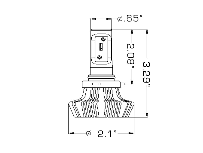 Oracle 9005 4000 Lumen LED Headlight Bulbs (Pair) - 6000K NO RETURNS