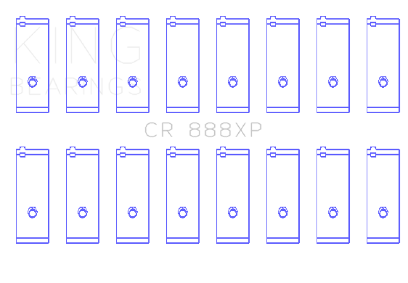 King Toyota 1UZ-FE/2UZ-FE/3UZ-FE Connecting Rod Bearing Set